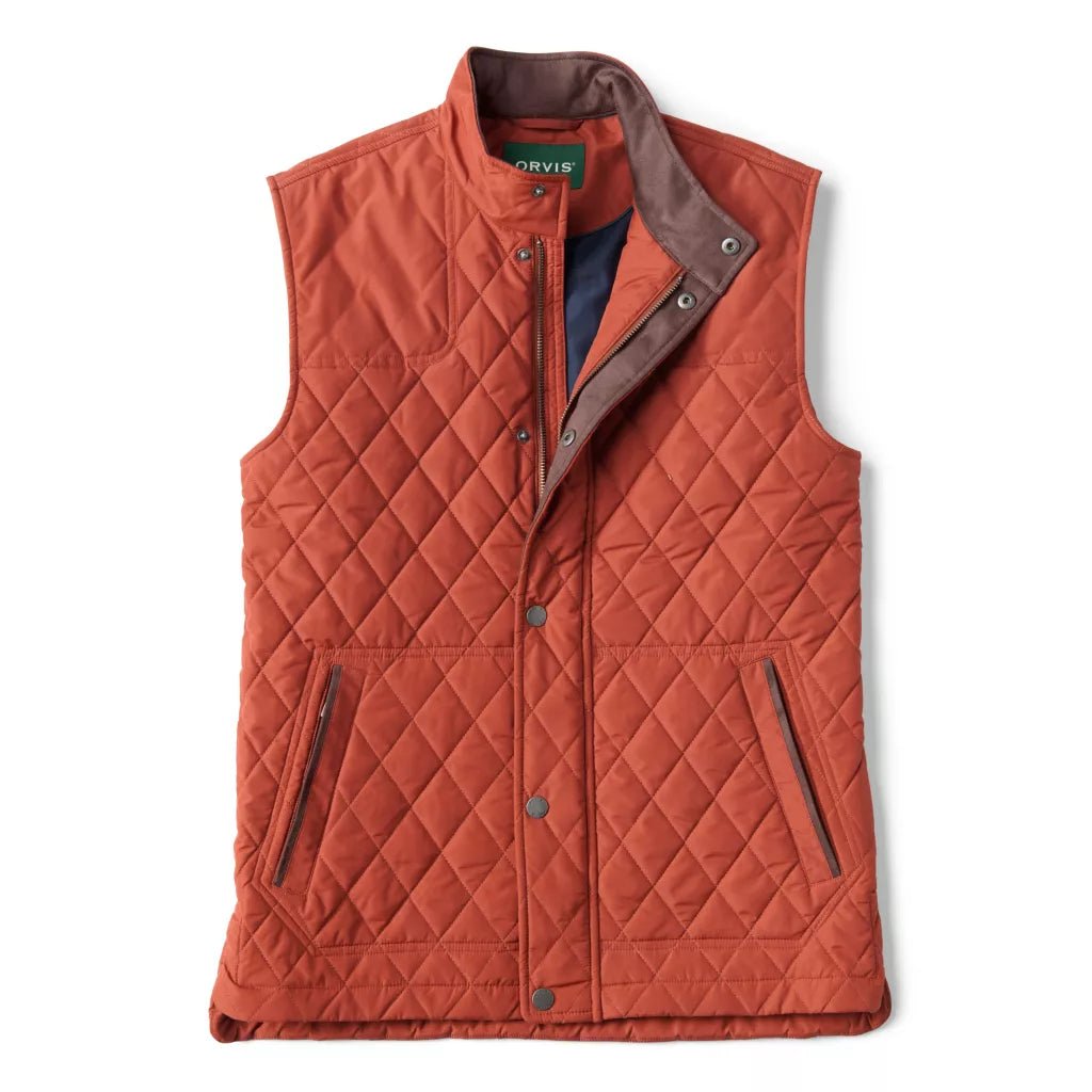 Orvis - RT7 Quilted Vest - Russet – Fly Fish Food