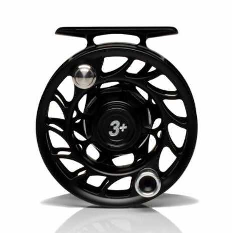croch fly reel Hatch Iconic 3 Plus Fly Reel Black / Silver / Large Arbor